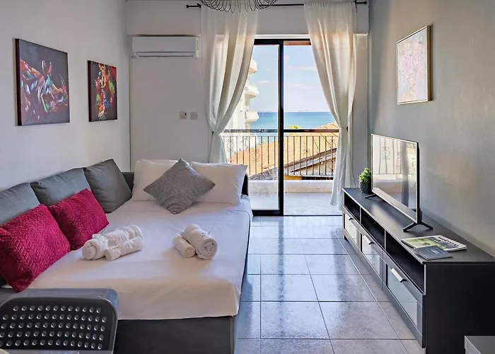 Anteia's Seaview Just Steps From Finikoudes Apartmán Larnaca